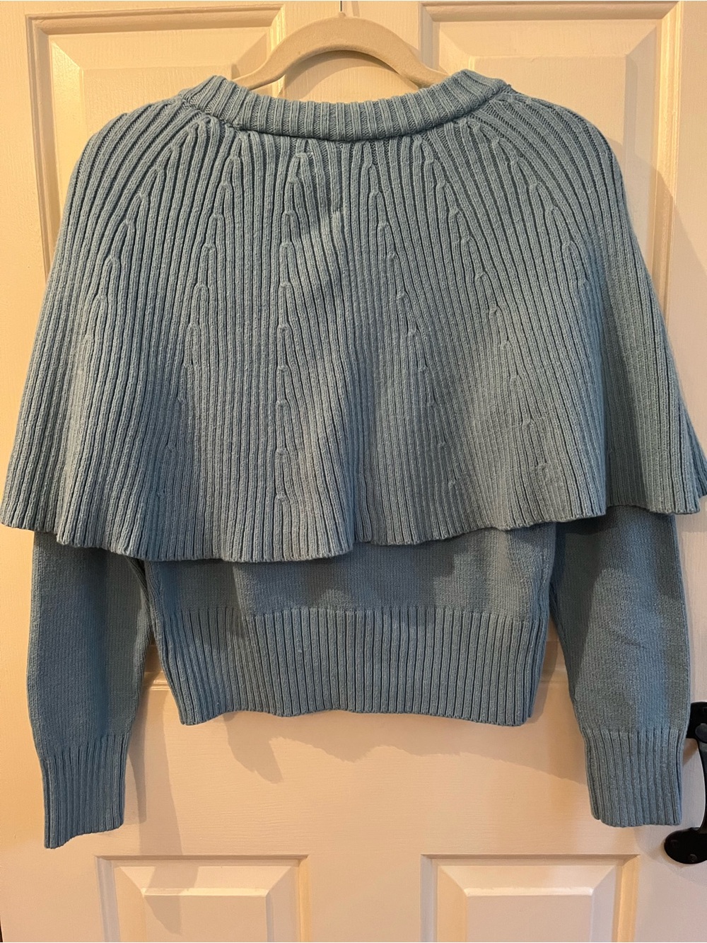 💖LOFT Ribbed Cape Sweater 💖 - Picture 9 of 15